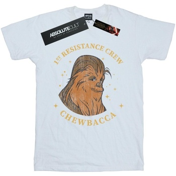 textil Niña Camisetas manga larga Star Wars: The Rise Of Skywalker Chewbacca First Resistance Crew Blanco