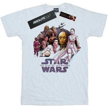 textil Niño Camisetas manga corta Star Wars: The Rise Of Skywalker Resistance Rendered Group Blanco