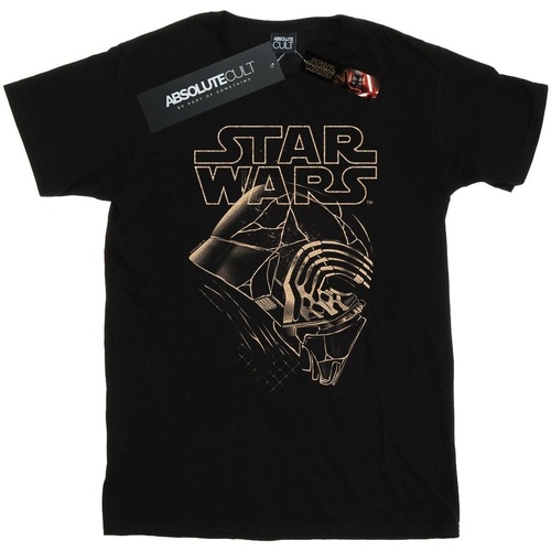 textil Niño Camisetas manga corta Star Wars: The Rise Of Skywalker Star Wars The Rise Of Skywalker Kylo Ren Mask Negro