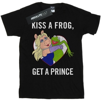 textil Hombre Camisetas manga larga Disney The Muppets Kiss A Frog Negro
