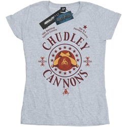 textil Mujer Camisetas manga larga Harry Potter Chudley Cannons Logo Gris