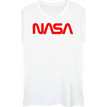 textil Mujer Camisetas manga larga Nasa Aeronautics And Space Blanco