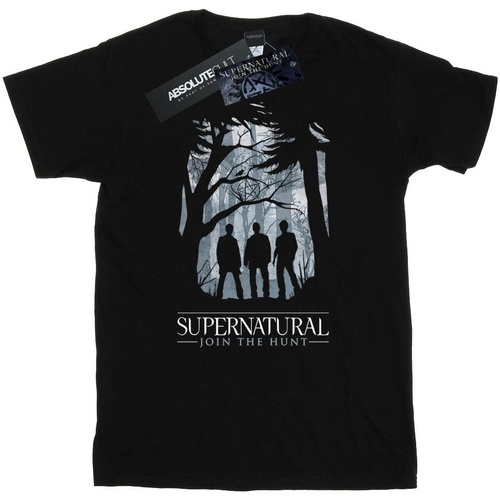 textil Hombre Camisetas manga larga Supernatural Group Outline Negro