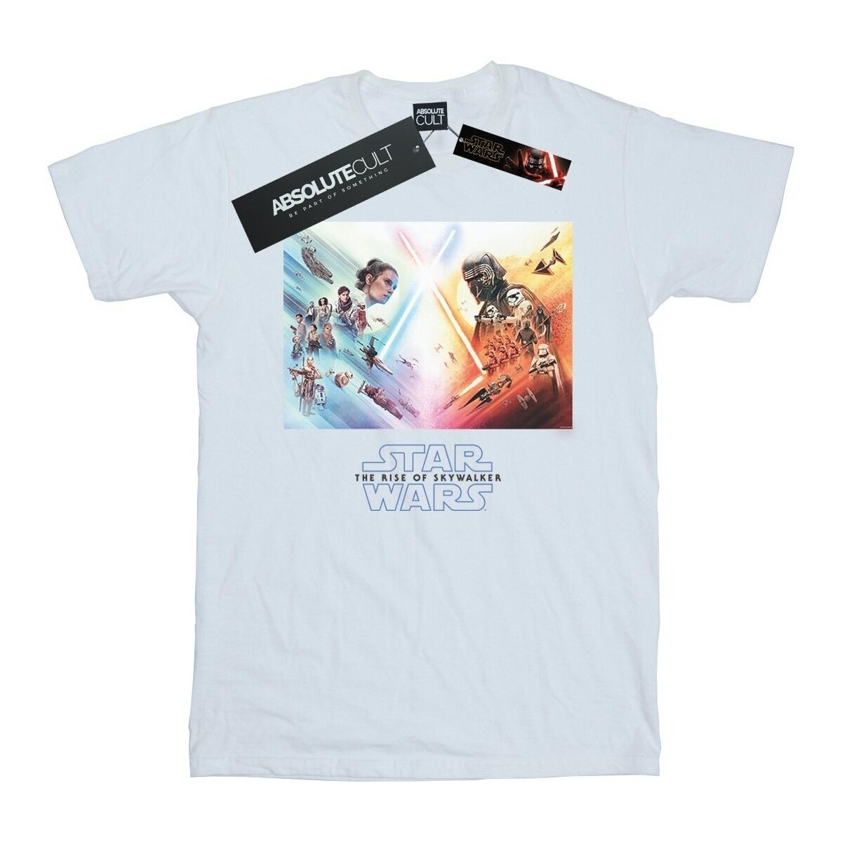 textil Hombre Camisetas manga larga Star Wars: The Rise Of Skywalker Battle Poster Blanco