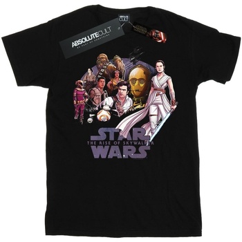 textil Hombre Camisetas manga larga Star Wars: The Rise Of Skywalker Star Wars The Rise Of Skywalker Resistance Rendered Group Negro