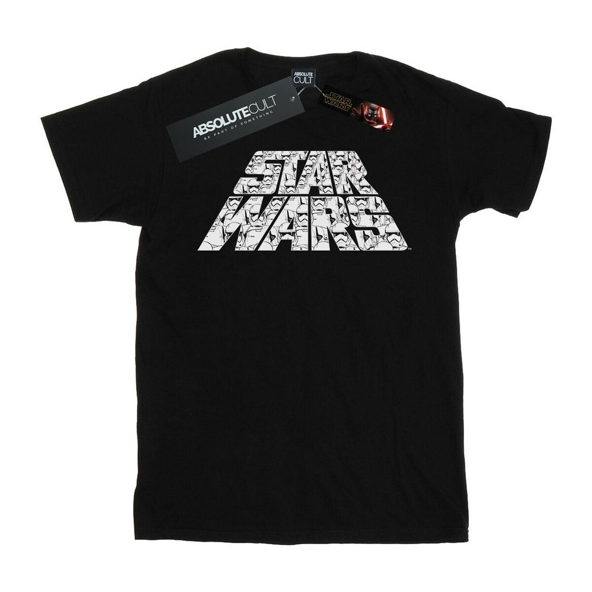 textil Hombre Camisetas manga larga Star Wars: The Rise Of Skywalker Trooper Filled Logo Negro