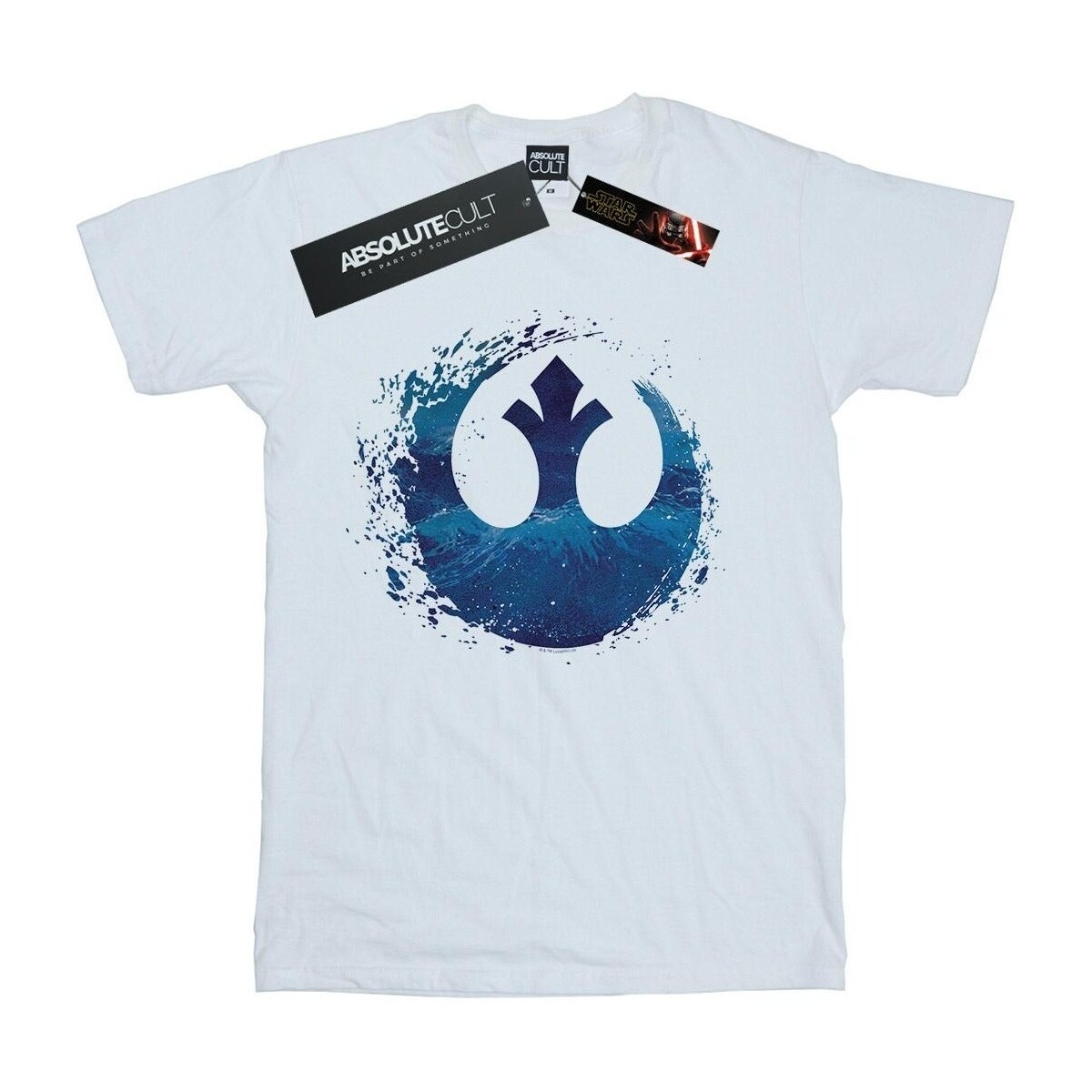 textil Hombre Camisetas manga larga Star Wars: The Rise Of Skywalker Resistance Symbol Wave Blanco