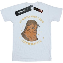 textil Hombre Camisetas manga larga Star Wars: The Rise Of Skywalker Star Wars The Rise Of Skywalker Chewbacca First Resistance Crew Blanco