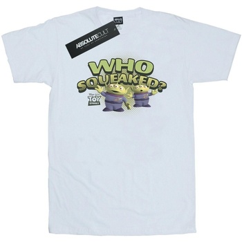 textil Hombre Camisetas manga larga Disney Toy Story Who Squeaked? Blanco