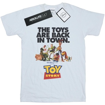textil Hombre Camisetas manga larga Disney Toy Story Movie Poster Blanco