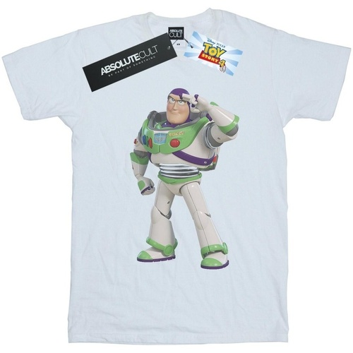 textil Hombre Camisetas manga larga Disney Toy Story Buzz Lightyear Standing Blanco