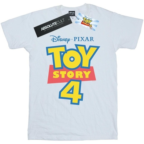 textil Hombre Camisetas manga larga Disney Toy Story 4 Logo Blanco