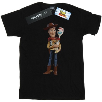 textil Hombre Camisetas manga larga Disney Toy Story 4 Woody And Forky Negro