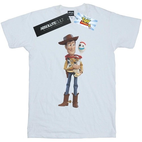 textil Hombre Camisetas manga larga Disney Toy Story 4 Woody And Forky Blanco