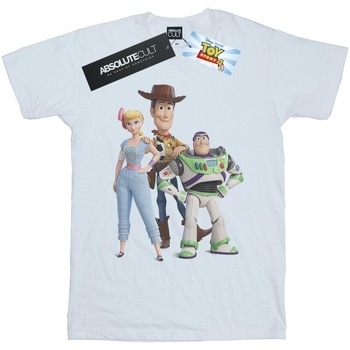 textil Hombre Camisetas manga larga Disney Toy Story 4 Woody Buzz and Bo Peep Blanco