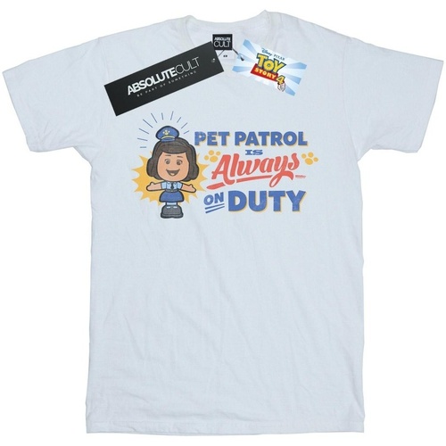 textil Hombre Camisetas manga larga Disney Toy Story 4 Giggle McDimples Pet Patrol Blanco