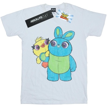 textil Hombre Camisetas manga larga Disney Toy Story 4 Ducky And Bunny Distressed Pose Blanco
