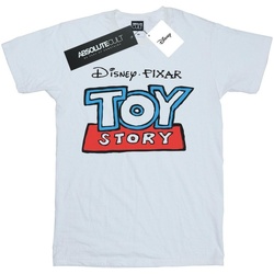 textil Hombre Camisetas manga larga Disney Toy Story Cartoon Logo Blanco
