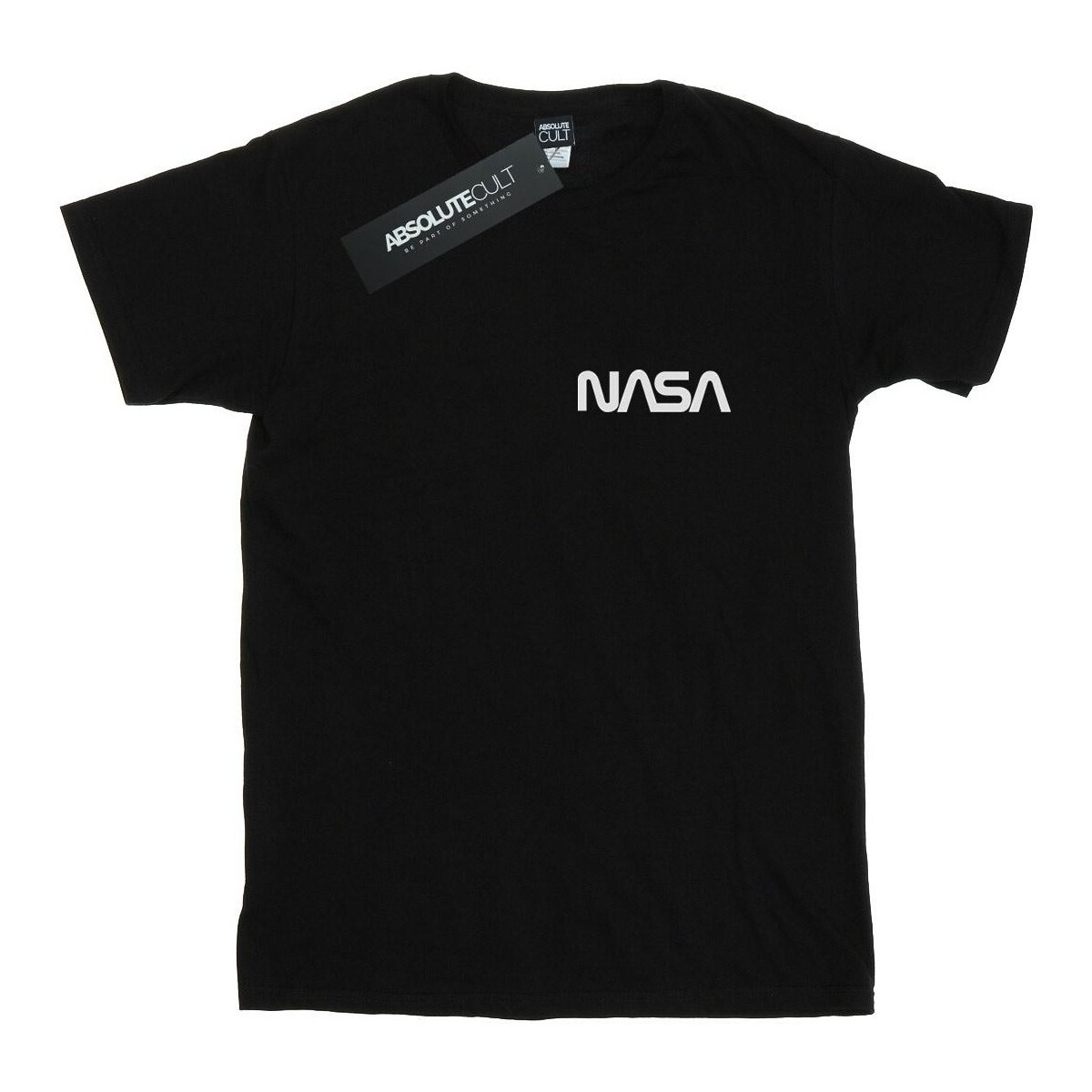 textil Hombre Camisetas manga larga Nasa Modern Logo Chest Negro