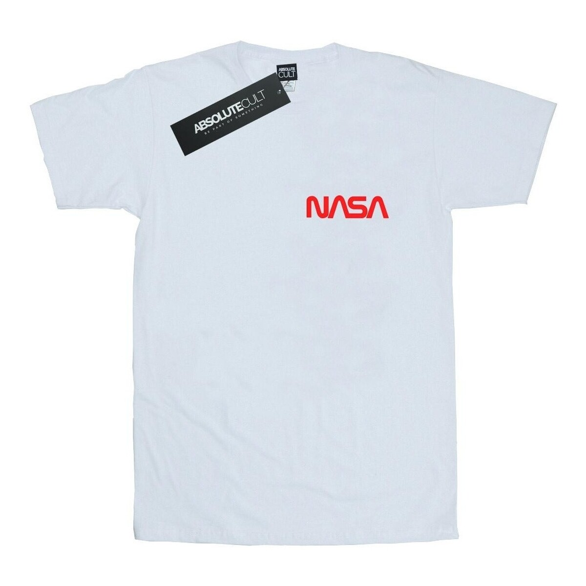textil Hombre Camisetas manga larga Nasa Modern Logo Chest Blanco