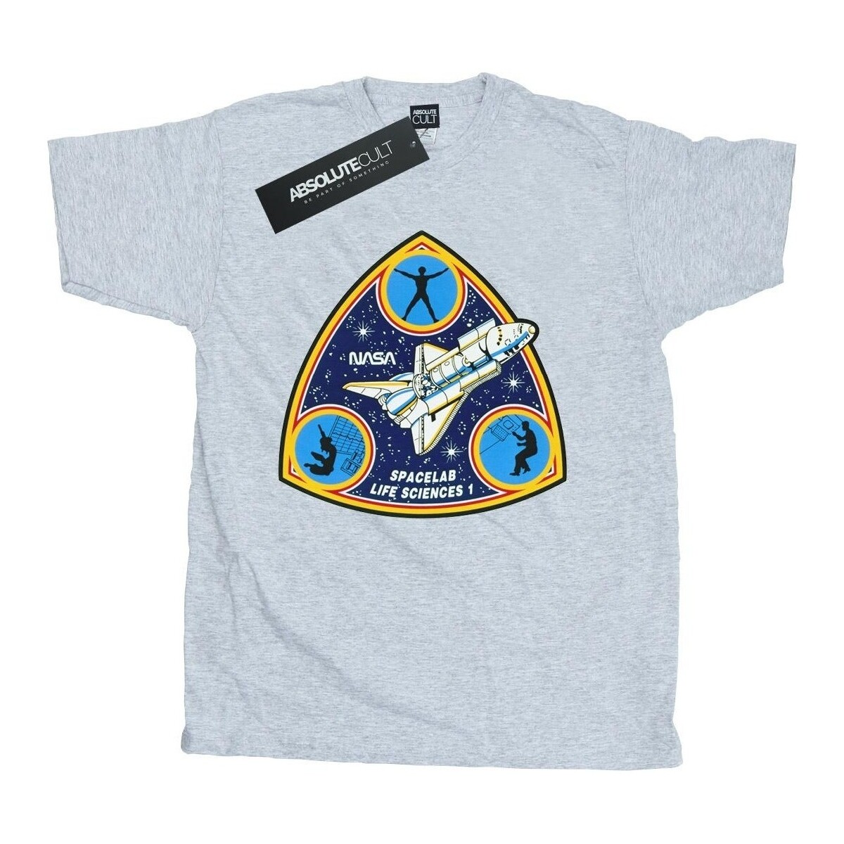 textil Hombre Camisetas manga larga Nasa Classic Spacelab Life Science Gris