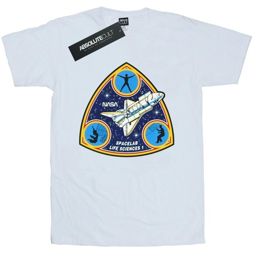 textil Hombre Camisetas manga larga Nasa Classic Spacelab Life Science Blanco
