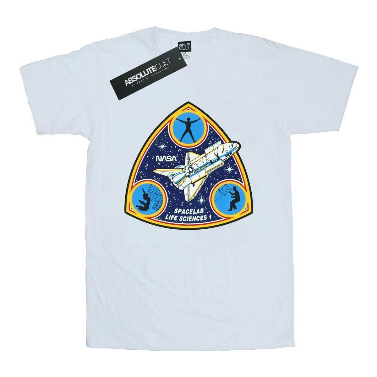 textil Hombre Camisetas manga larga Nasa Classic Spacelab Life Science Blanco