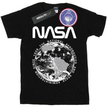 textil Hombre Camisetas manga larga Nasa Planet Earth Negro