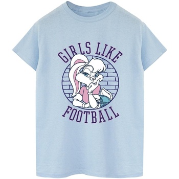 textil Mujer Camisetas manga larga Dessins Animés Lola Bunny Girls Like Football Azul