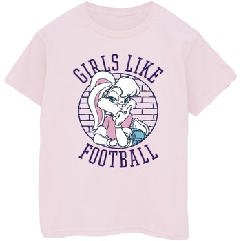textil Mujer Camisetas manga larga Dessins Animés Lola Bunny Girls Like Football Rojo