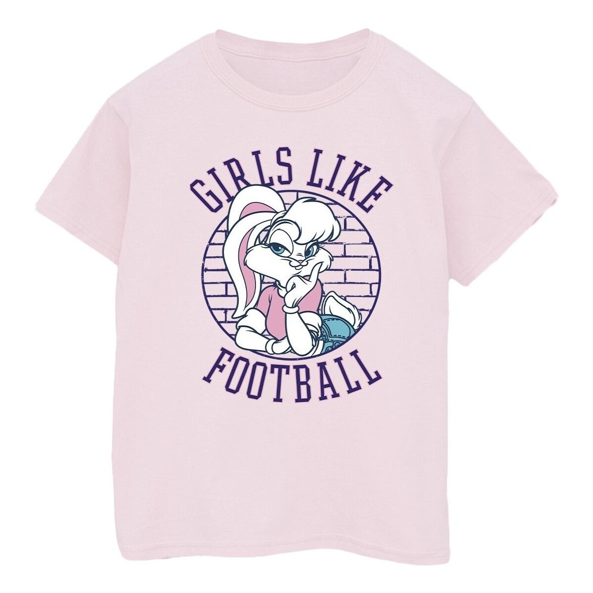textil Mujer Camisetas manga larga Dessins Animés Lola Bunny Girls Like Football Rojo