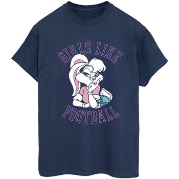 textil Mujer Camisetas manga larga Dessins Animés Lola Bunny Girls Like Football Azul