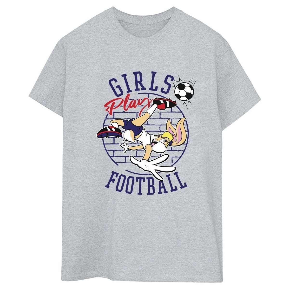 textil Mujer Camisetas manga larga Dessins Animés Lola Bunny Girls Play Football Gris