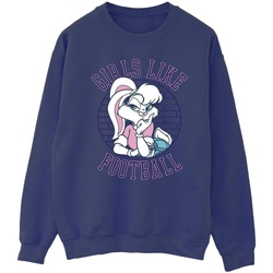 textil Hombre Sudaderas Dessins Animés Lola Bunny Girls Like Football Azul