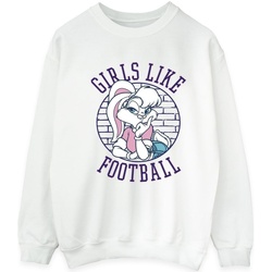 textil Hombre Sudaderas Dessins Animés Lola Bunny Girls Like Football Blanco