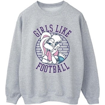 textil Mujer Sudaderas Dessins Animés Lola Bunny Girls Like Football Gris