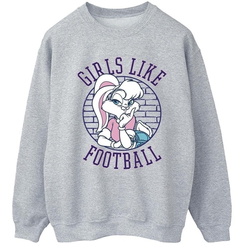 textil Mujer Sudaderas Dessins Animés Lola Bunny Girls Like Football Gris