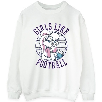 textil Mujer Sudaderas Dessins Animés Lola Bunny Girls Like Football Blanco