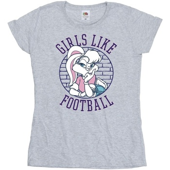 textil Mujer Camisetas manga larga Dessins Animés Lola Bunny Girls Like Football Gris