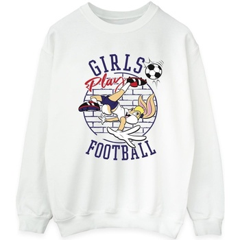 textil Mujer Sudaderas Dessins Animés Lola Bunny Girls Play Football Blanco