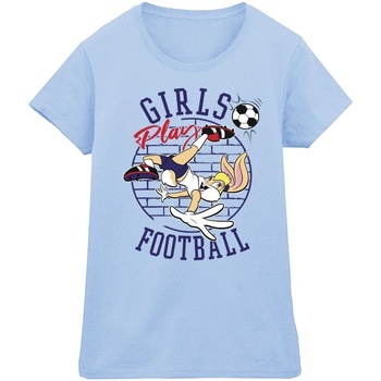 textil Mujer Camisetas manga larga Dessins Animés Lola Bunny Girls Play Football Azul