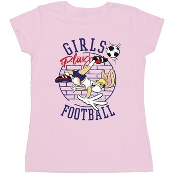 textil Mujer Camisetas manga larga Dessins Animés Lola Bunny Girls Play Football Rojo