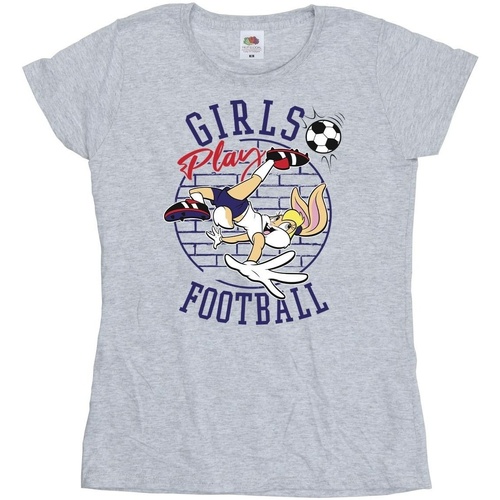 textil Mujer Camisetas manga larga Dessins Animés Lola Bunny Girls Play Football Gris