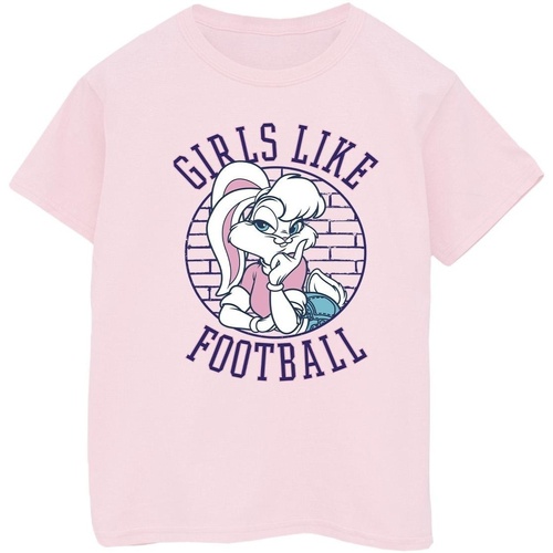 textil Niño Camisetas manga corta Dessins Animés Lola Bunny Girls Like Football Rojo
