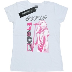 textil Mujer Camisetas manga larga Debbie Harry Girls Rock Blanco