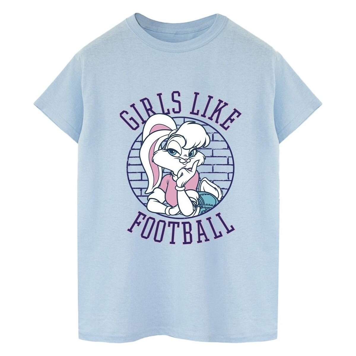 textil Hombre Camisetas manga larga Dessins Animés Lola Bunny Girls Like Football Azul