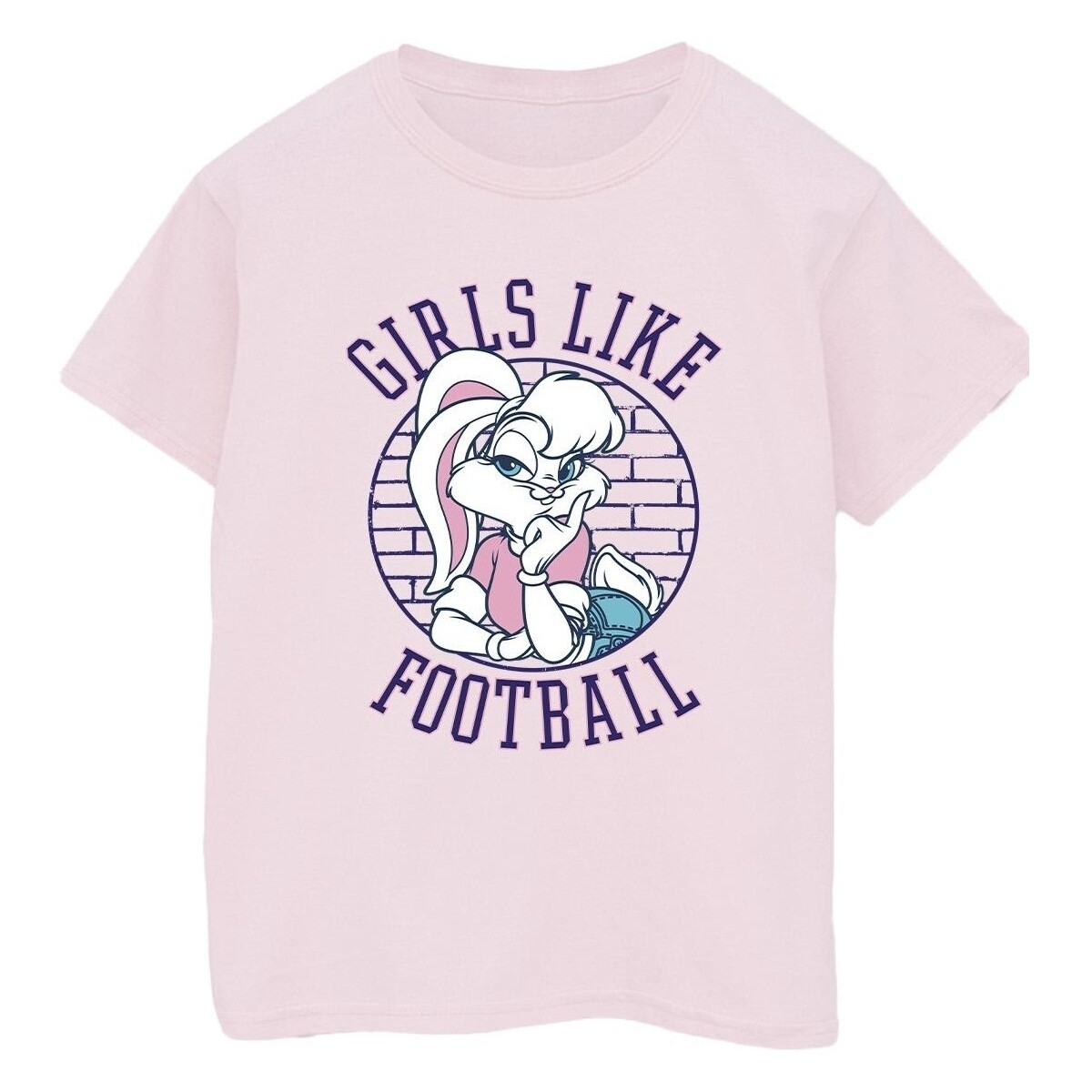 textil Hombre Camisetas manga larga Dessins Animés Lola Bunny Girls Like Football Rojo