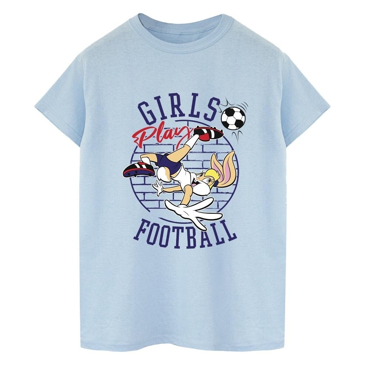 textil Hombre Camisetas manga larga Dessins Animés Lola Bunny Girls Play Football Azul