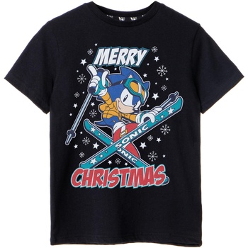 textil Niño Camisetas manga corta Sonic The Hedgehog  Negro