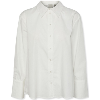 textil Mujer Tops / Blusas Y.a.s YAS Roya Shirt L/S - Star White Blanco